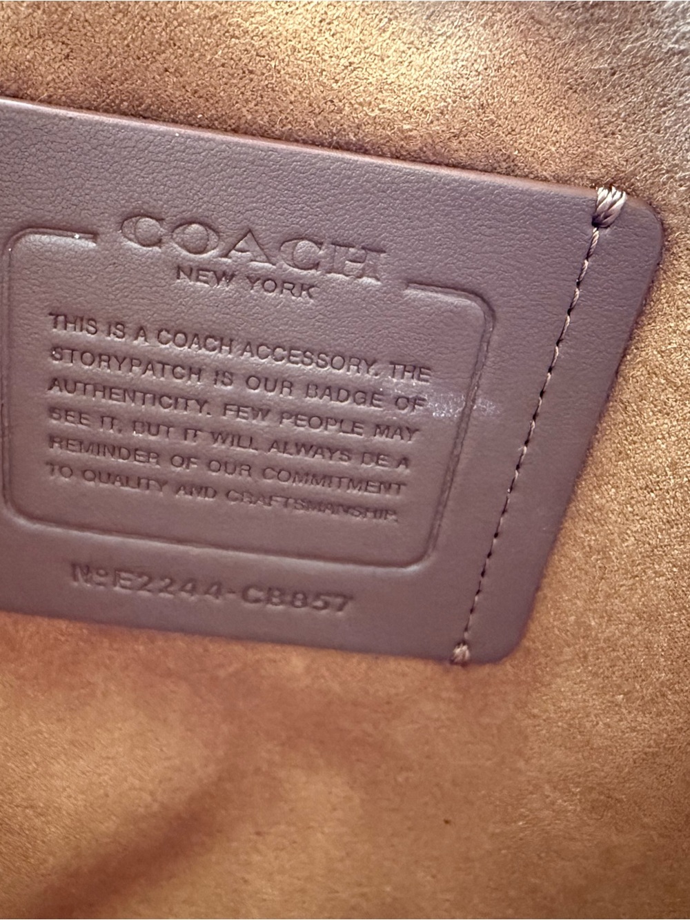 Coach Brown Leather Padded Sleeve Case for 13” Laptop All-Over Pattern - Picture 7 of 8